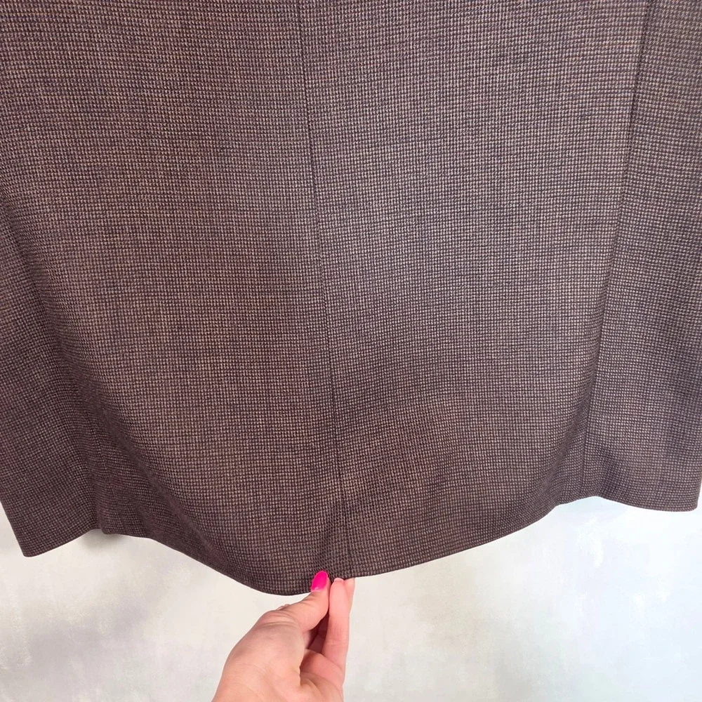 Pronto Uomo Lambswool Blazer Men's 44 Long Brown Houndstooth Sport Coat